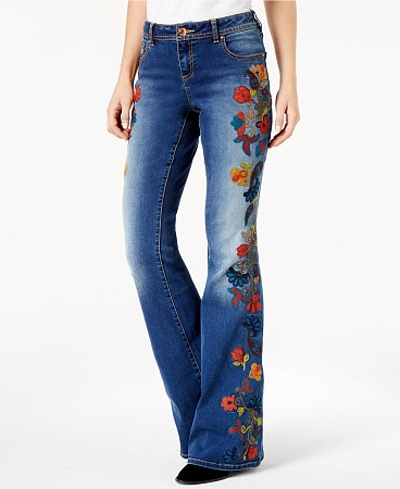 Джинсы Embroidered Bootcut Jeans